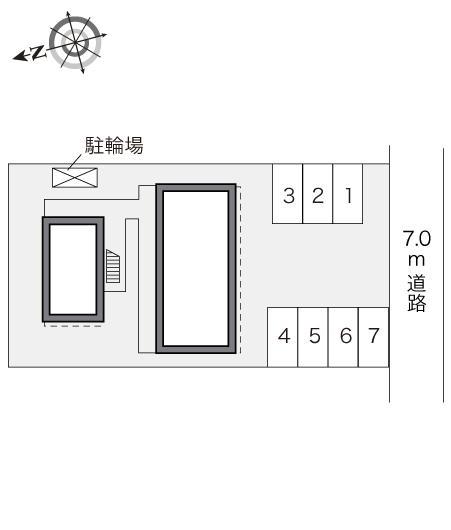 セブンハート(24287)の駐車配置図