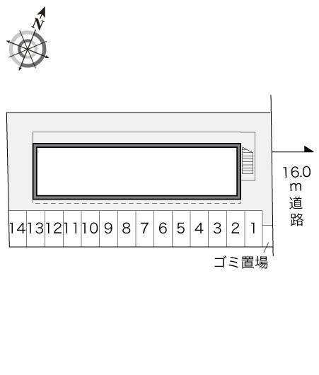 デューネ(17636)の駐車配置図