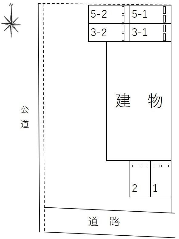 ＤＵＰＬＥＸ くわの木の駐車配置図