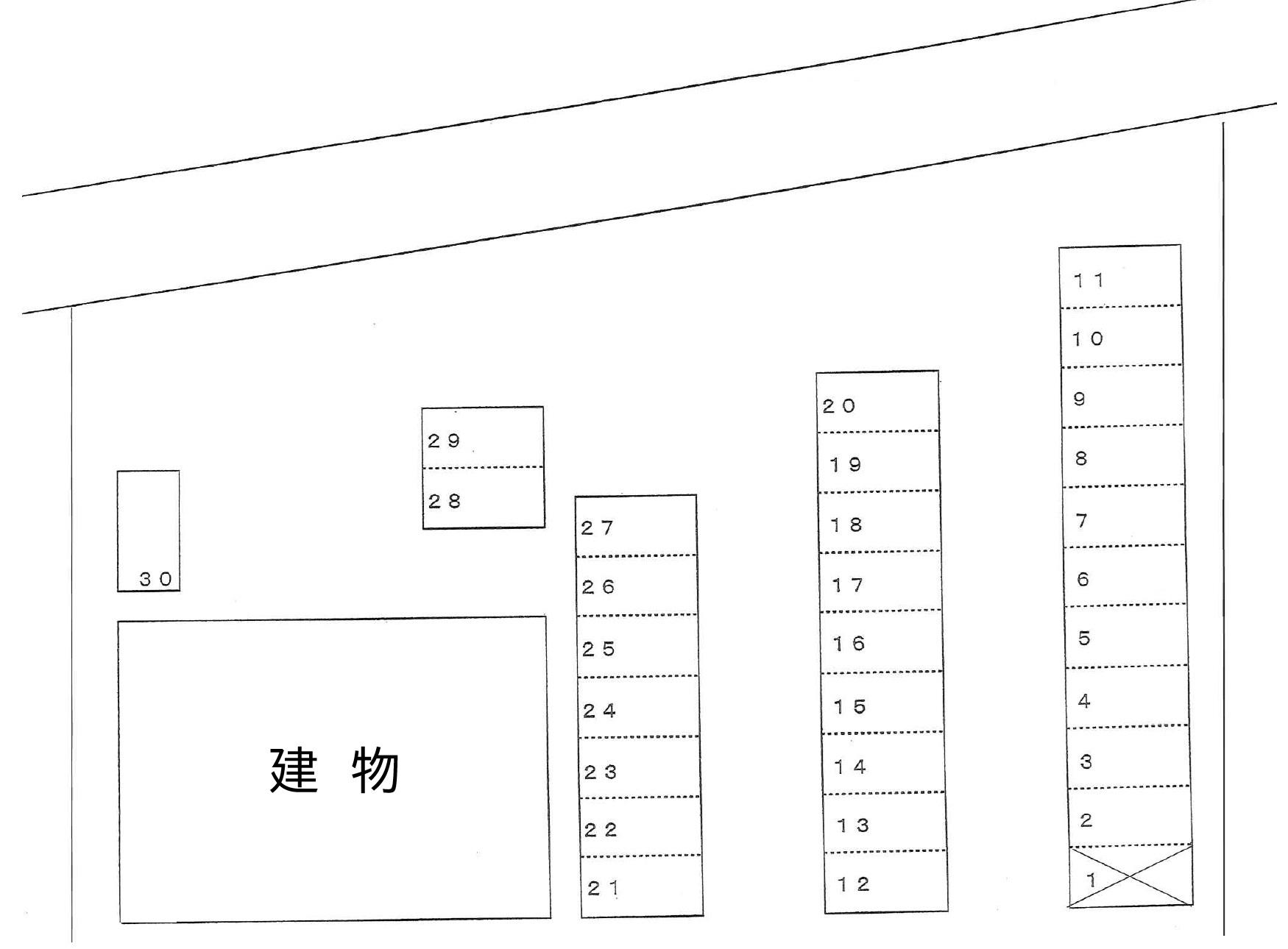 浜松市中央区薬師町340-2駐車場の駐車配置図
