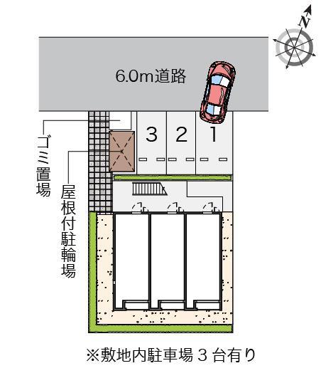 東山田(54872)の駐車配置図