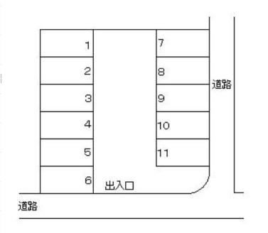 Ｍパーク紫原3の駐車配置図