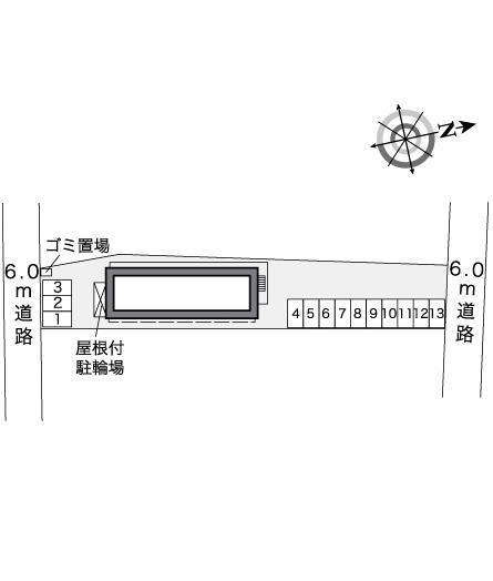 Ｃｕｔｅ　Ａ(25246)の駐車配置図
