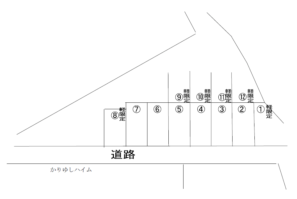 長田4丁目パーキングの駐車配置図