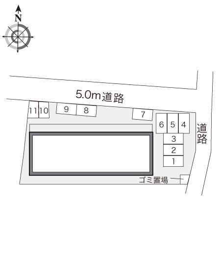シンフォニー(21303)の駐車配置図