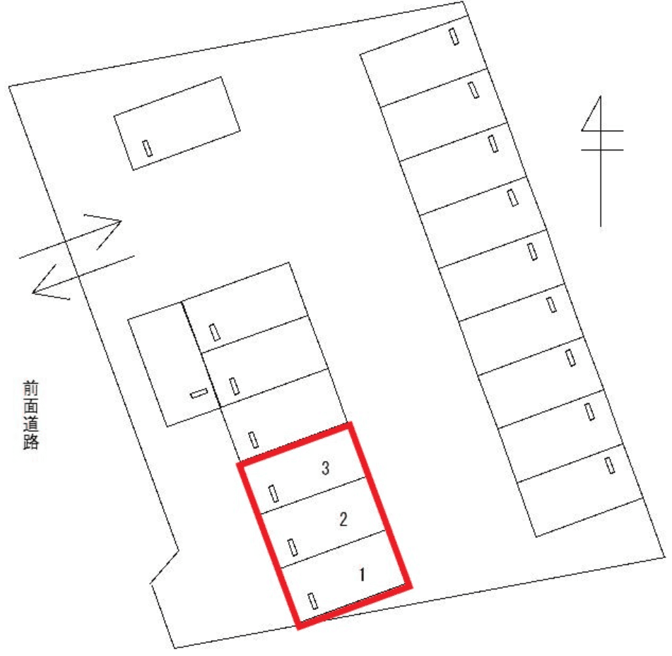 FKチケパ東加古川駅前第５の駐車配置図