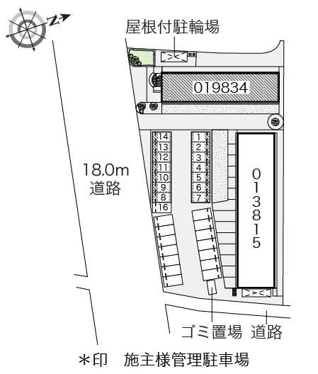 アムールⅡ(19834)の駐車配置図