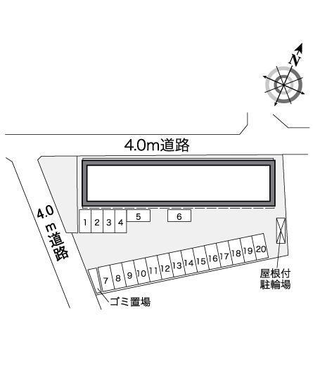 ポラール五番館(39907)の駐車配置図