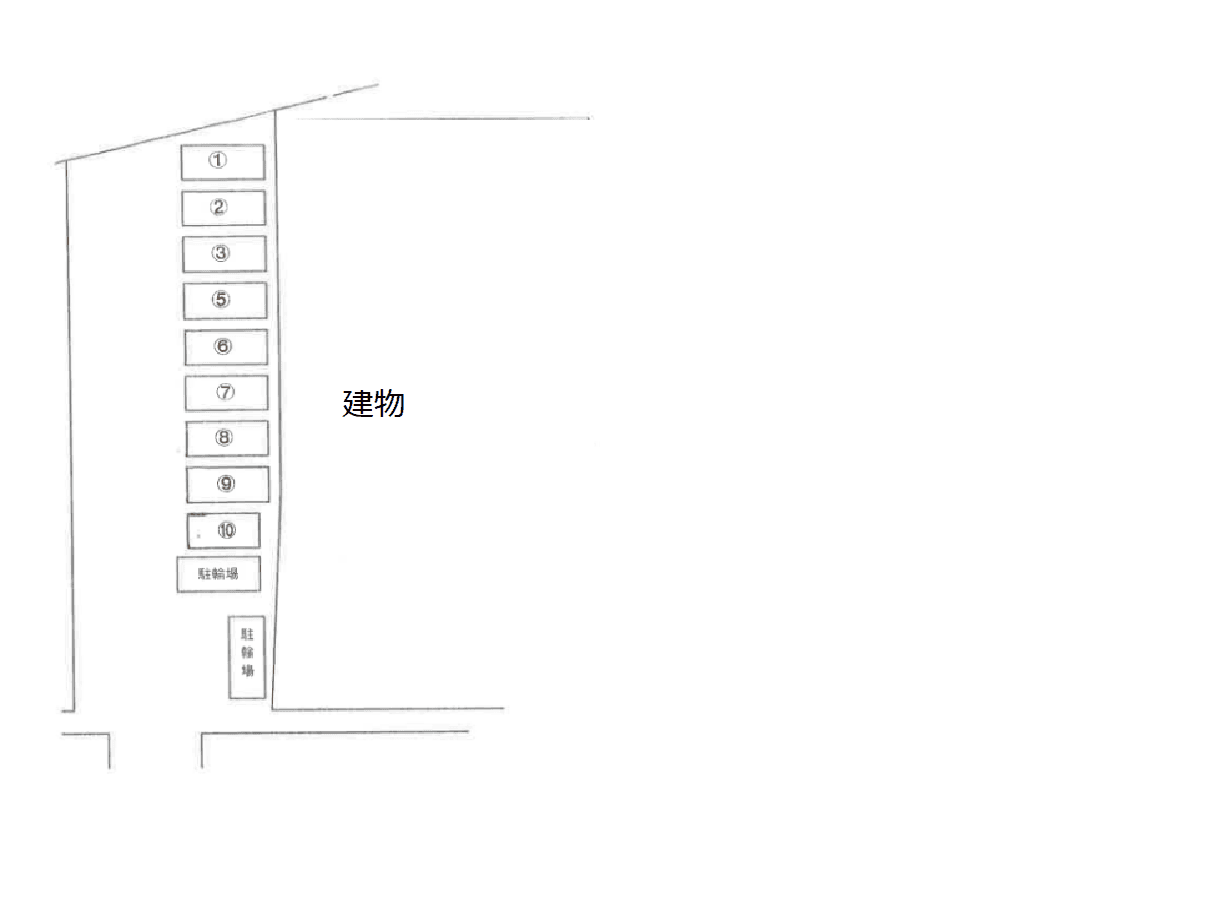 キャトル　セゾンの駐車配置図