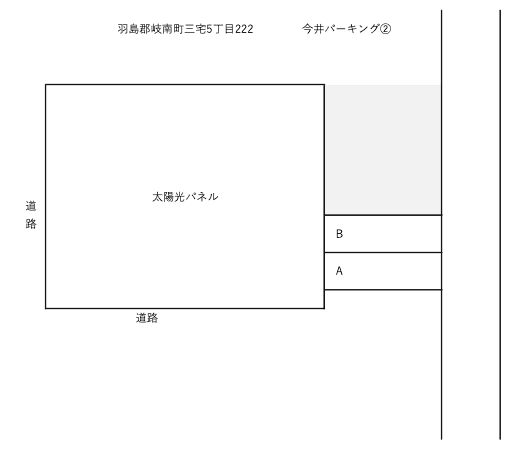 今井パーキング②の駐車配置図