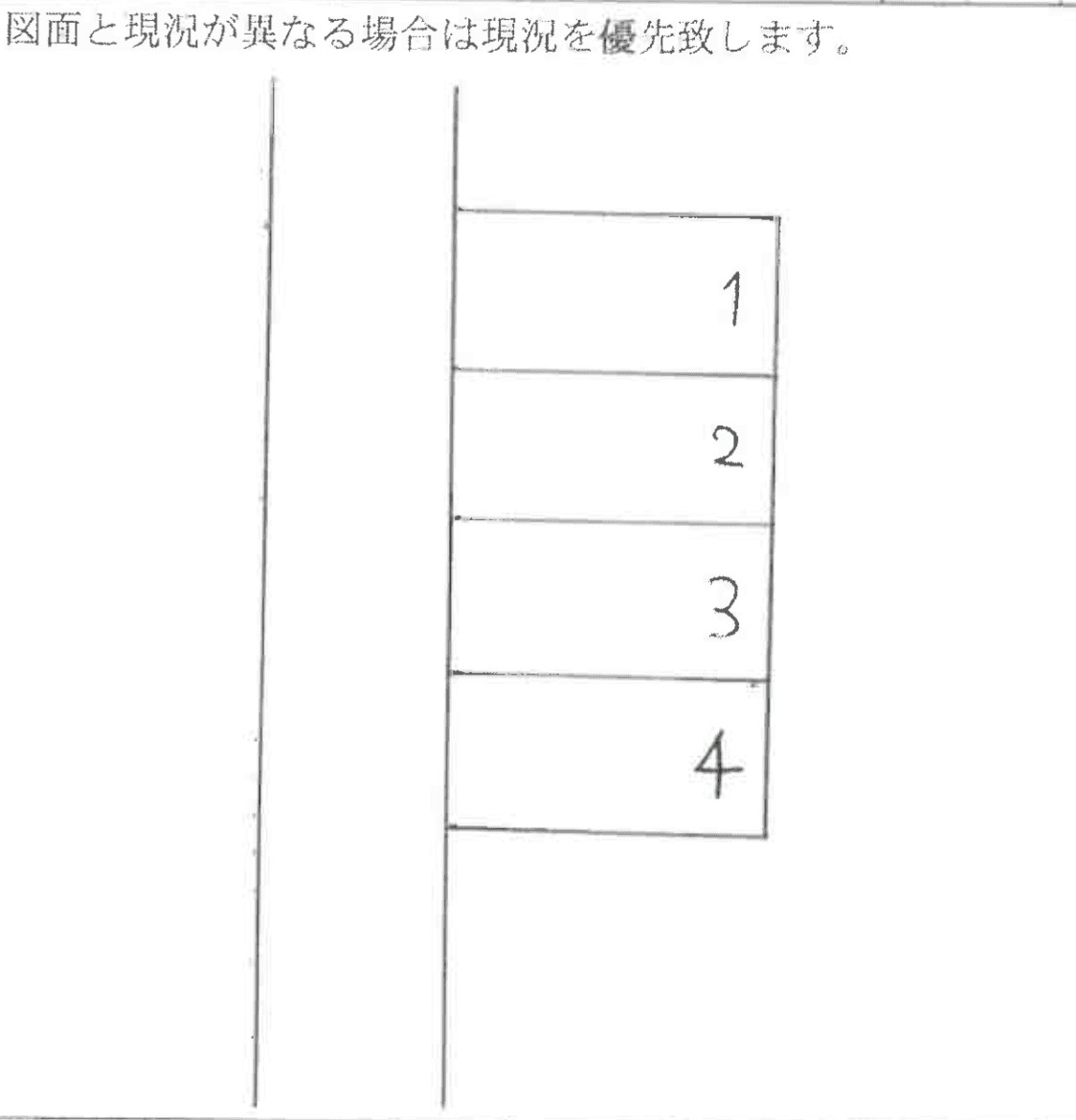 猪飼駐車場の駐車配置図