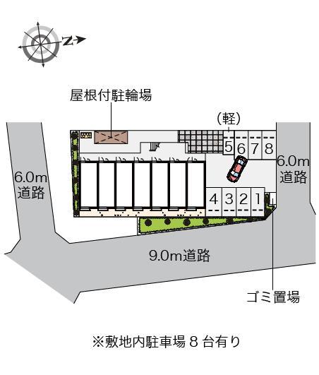鳶尾Ⅱ(42782)の駐車配置図