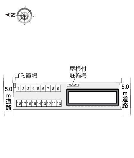 メルベーユ(31577)の駐車配置図