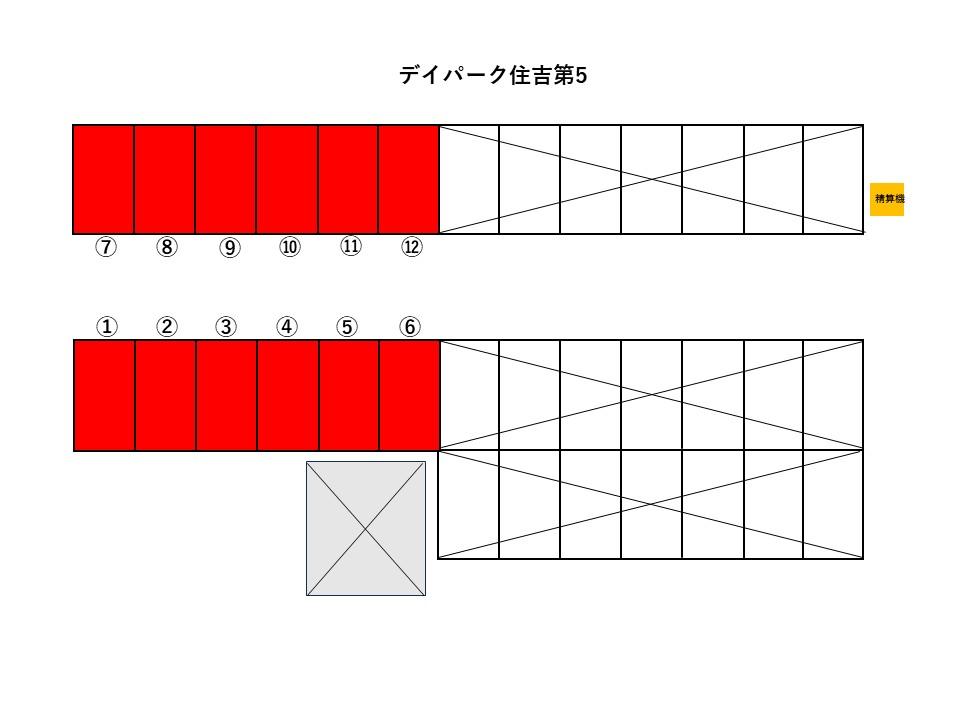 デイパーク住吉第5の駐車配置図