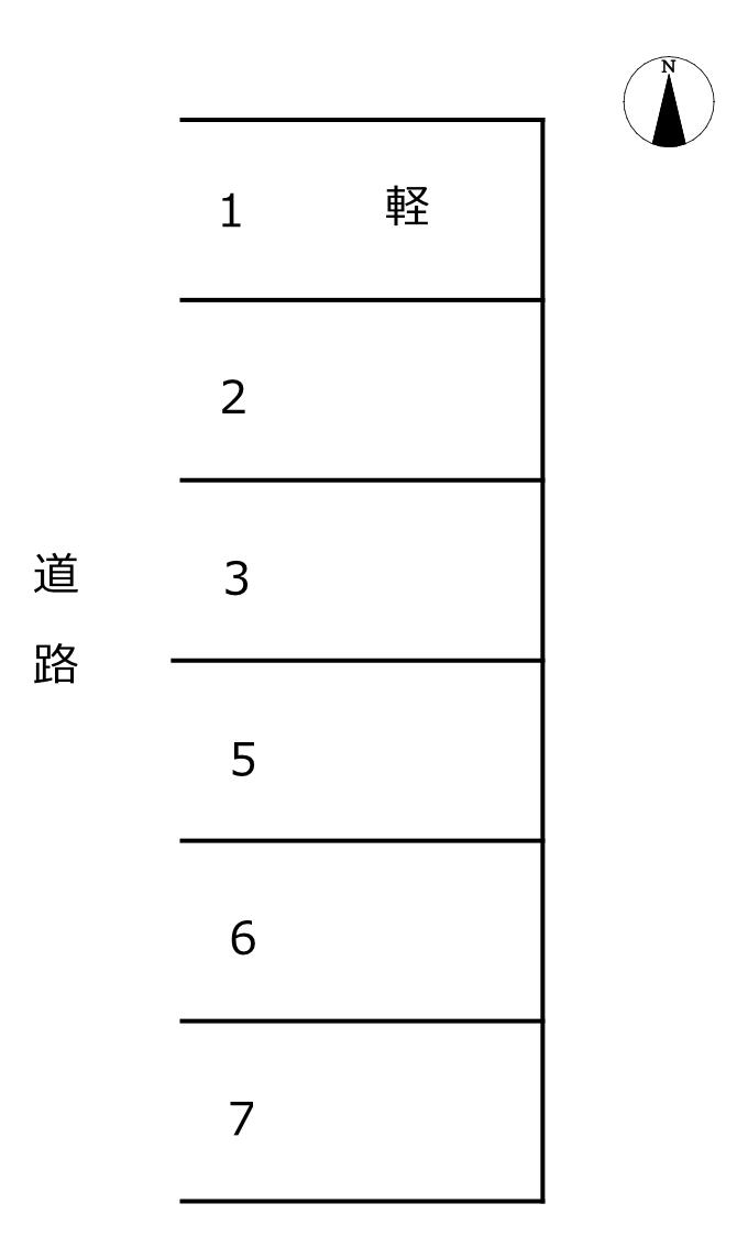 479_二女子町駐車場の駐車配置図