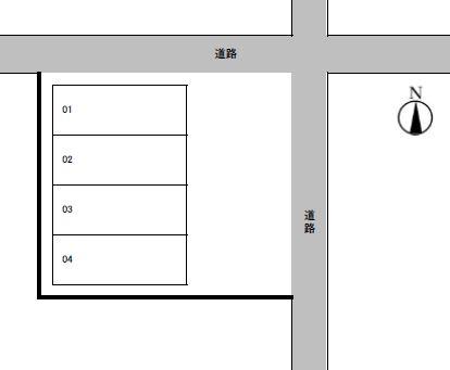 稲上パークの駐車配置図