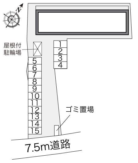 プリマヴェーラ(21465)の駐車配置図
