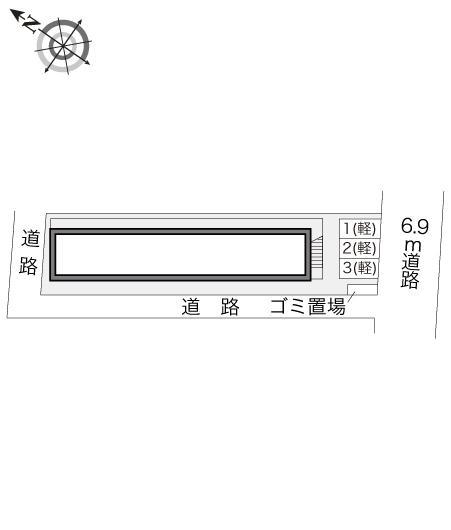 第５ハニー(12240)の駐車配置図