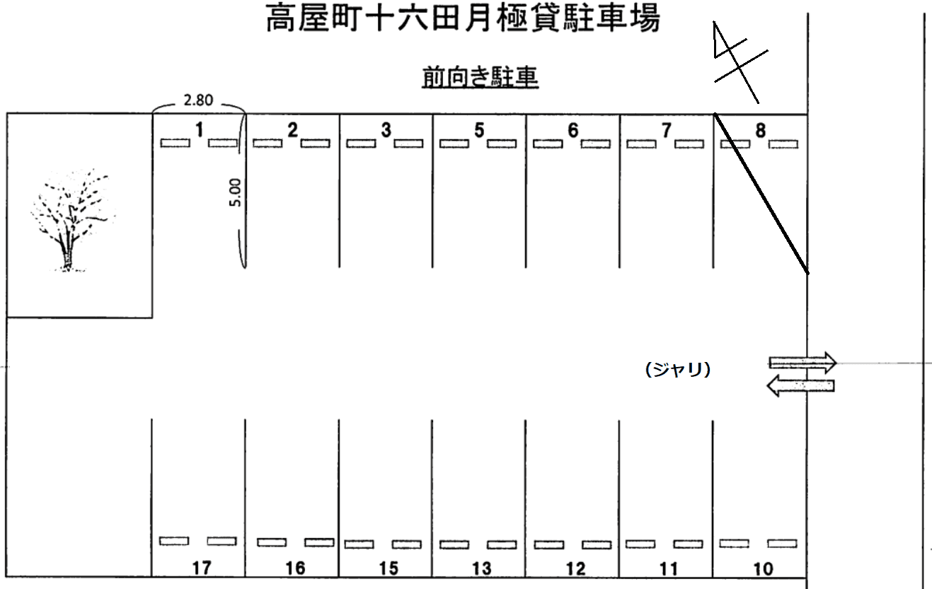 江南-52の駐車配置図