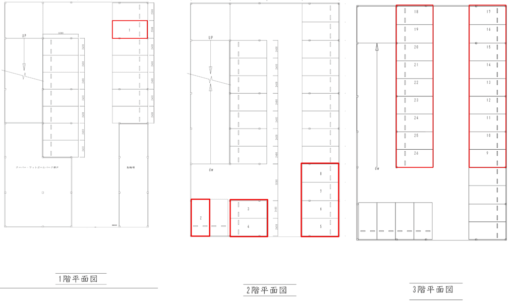 DパーキングITC神戸PS第1の駐車配置図