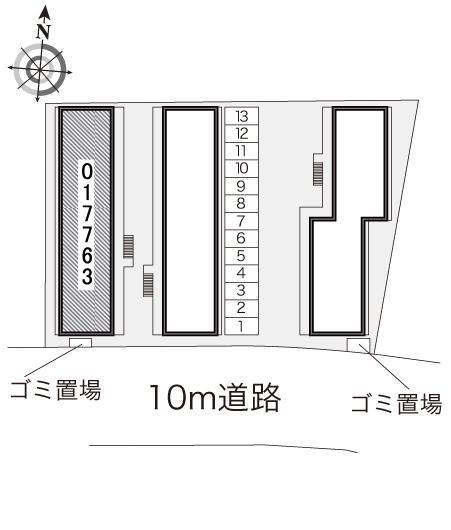門真みなみＡ(17763)の駐車配置図