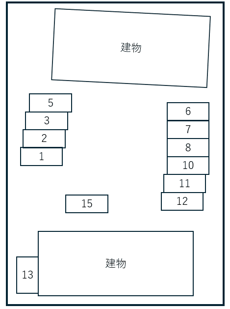 DUPLEX TANAZAWA Ⅰの駐車配置図