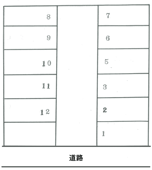 サンパーキング青山の駐車配置図