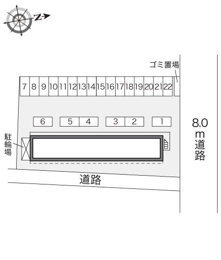 ファミーユ(19510)の駐車配置図