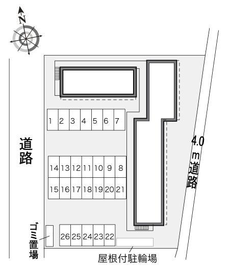 吉住Ⅲ(31990)の駐車配置図