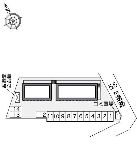 ウイング山の田Ⅰ(40794)の駐車配置図