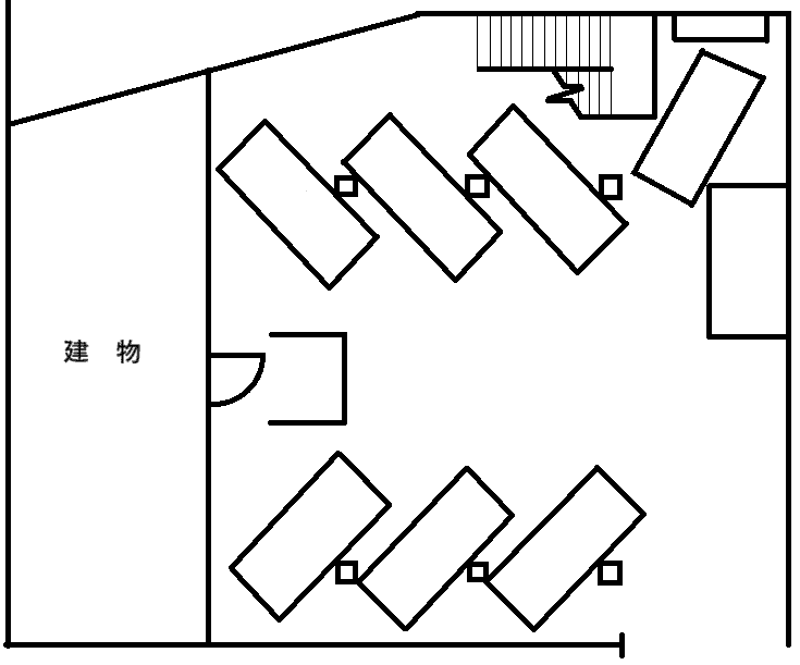 沖縄タオル工業第2ビルの駐車配置図