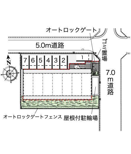 ライフワン(43668)の駐車配置図