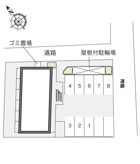 アルモニⅡ(16028)の駐車配置図