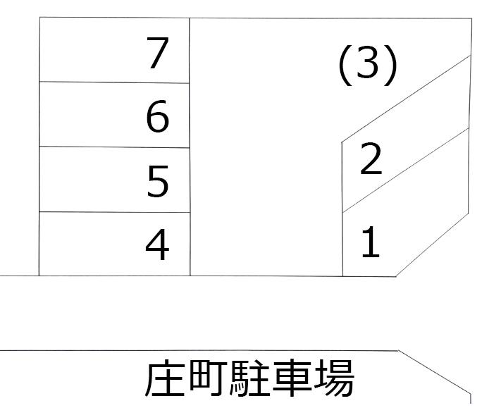庄町駐車場の駐車配置図