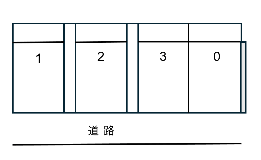 エムズ中新宿駐車場の駐車配置図