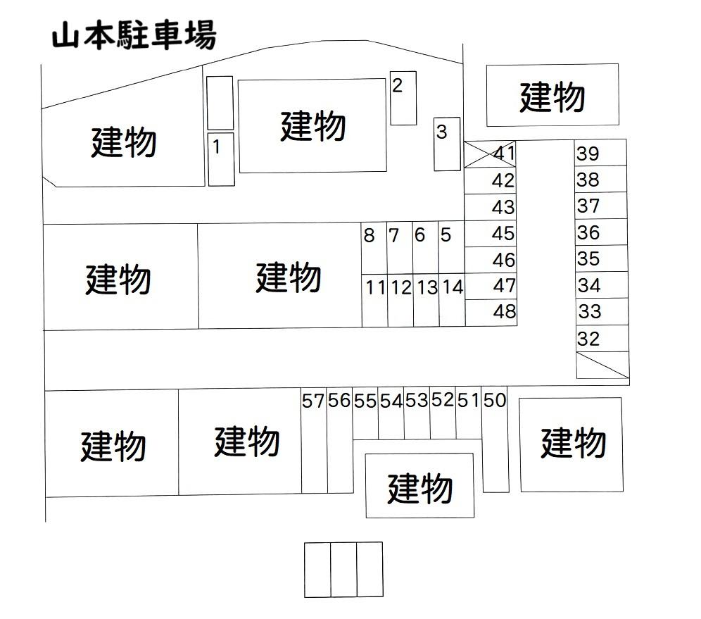 原町1-E駐車場の駐車配置図