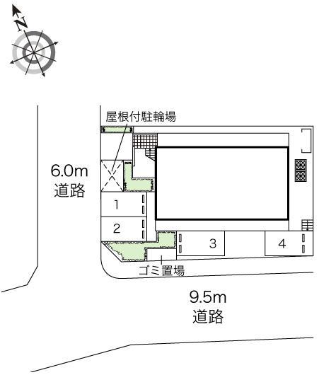 植田南(44272)の駐車配置図