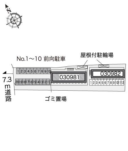 ゴールドリングＡ(30981)の駐車配置図