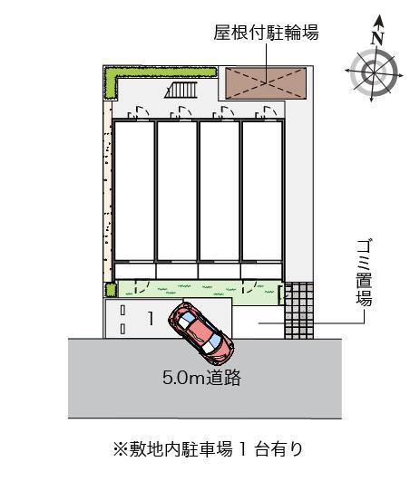 クレイノ輝き(57713)の駐車配置図