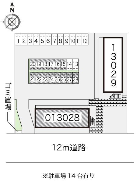 ビクトリーＩ(13028)の駐車配置図
