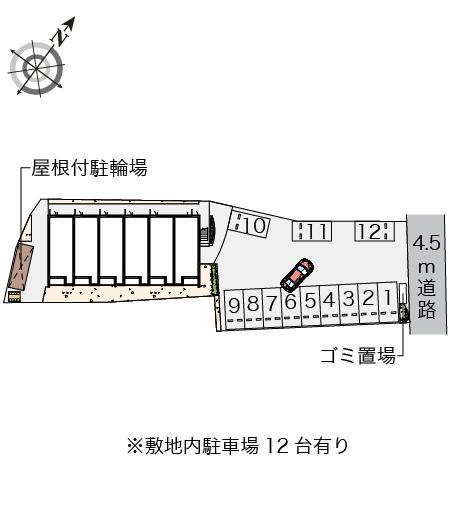クレイノ鶴ヶ浜(57057)の駐車配置図