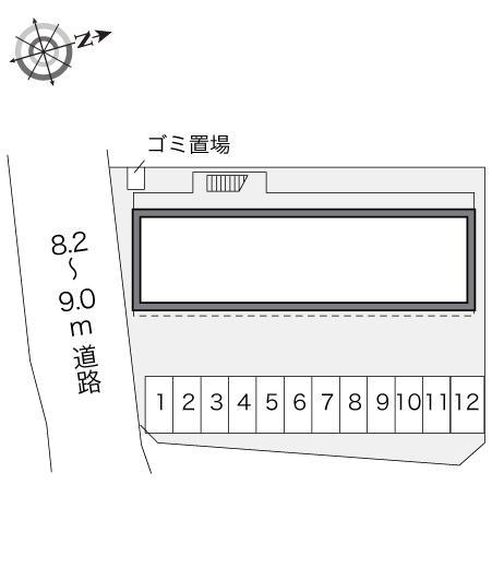 御井朝妻(20592)の駐車配置図