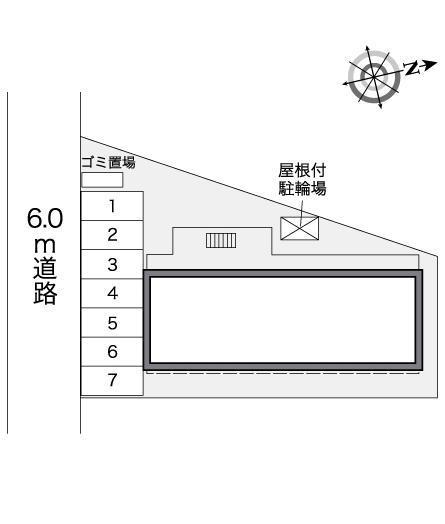 メルベーユ(26244)の駐車配置図