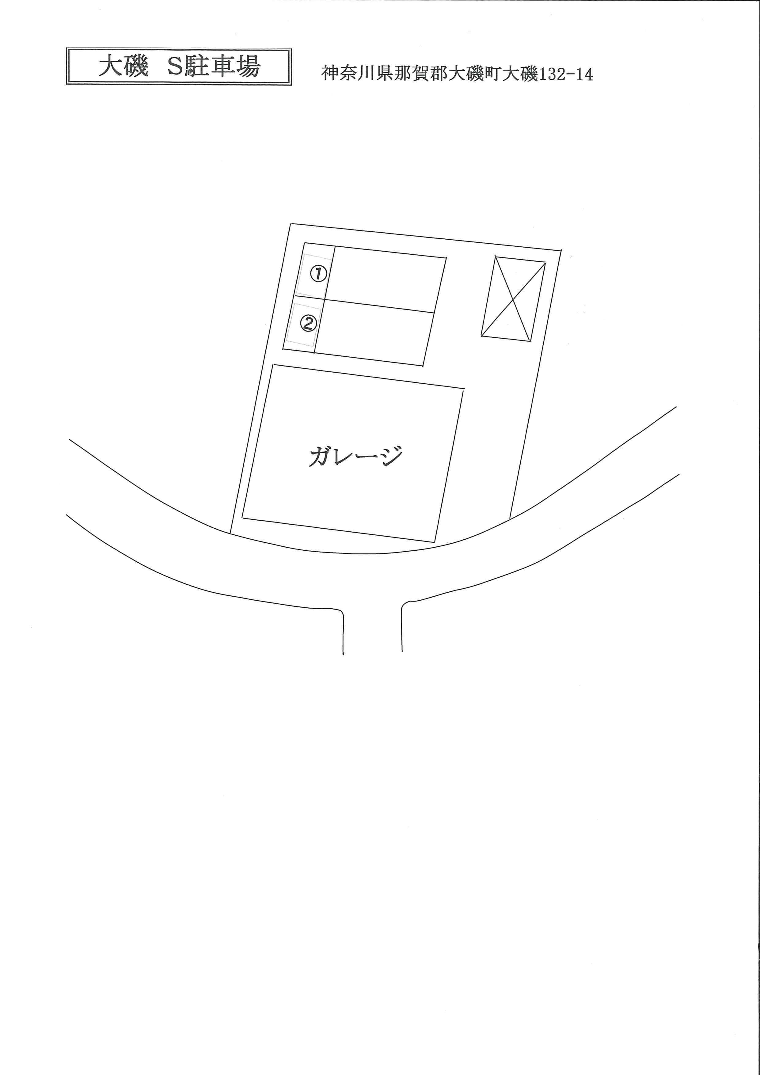 大磯Ｓ駐車場の駐車配置図