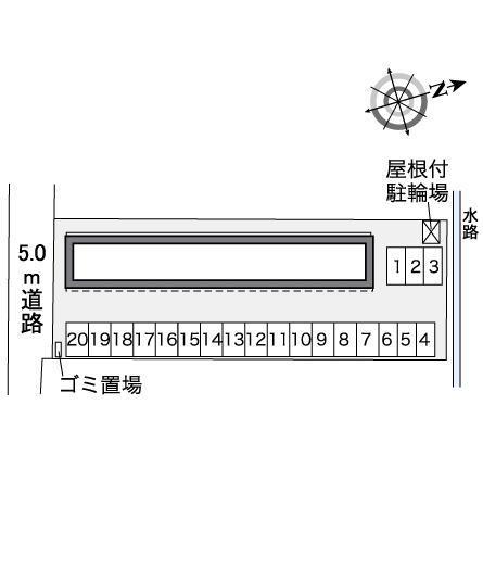 カサブランカ(35946)の駐車配置図