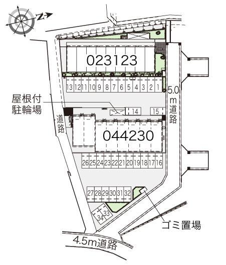 ＭＡＳＨＩＫＩ(23123)　敷地外駐車場の駐車配置図