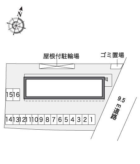 ハスネーラ(32190)の駐車配置図