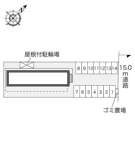 ミラドール細谷(23792)の駐車配置図