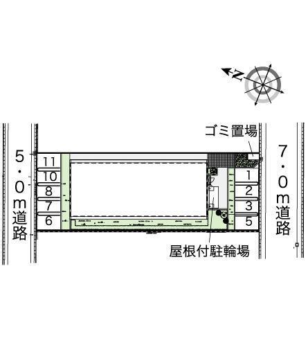 錦町(42209)の駐車配置図