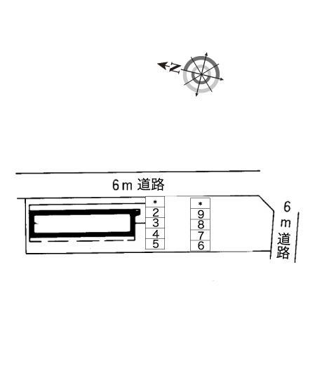 ＮＯＲＴＨ　ＳＩＤＥ(8571)の駐車配置図